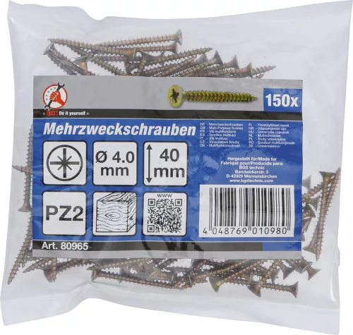 BGS DIY 150 db facsavar, 4.0 x 40 mm (BGS 80965)