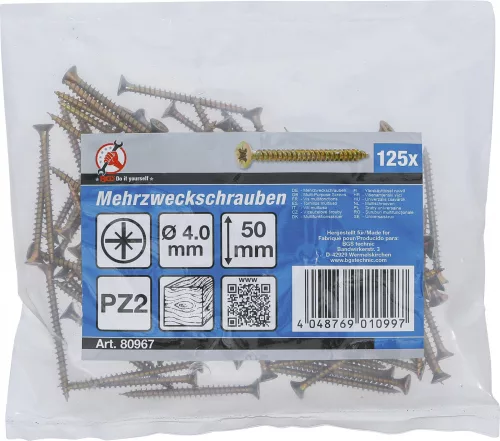 BGS DIY 125 db facsavar, 4.0 x 50 mm (BGS 80967)