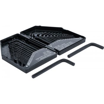   BGS DIY 30 részes Imbuszkulcs készlet tartóban, collos és metrikus méretek (BGS 810)