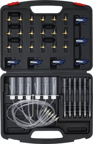 BGS DIY Közös nyomócső tesztelő készlet 24 adapterrel (BGS 8106)