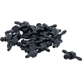   BGS Technic Műanyag összekötő készlet 5mm-es belső átmérőjü tömlőkhöz | T alakú | 30 darabos (BGS 8107-20)