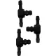 BGS Technic Műanyag összekötő készlet 5mm-es belső átmérőjü tömlőkhöz | T alakú | 30 darabos (BGS 8107-20)