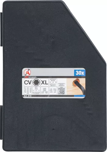 BGS DIY 30 részes Imbuszkulcs készlet tartóban, collos és metrikus méretek (BGS 810)