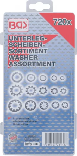 BGS technic Csavaralátét készlet 720 részes (BGS 8113)