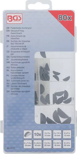 BGS technic Tengely ék készlet, 80 részes (BGS 8117)