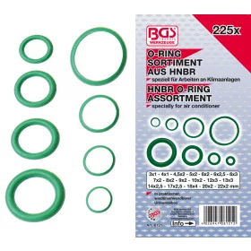   BGS technic O-gyűrű készlet , 225 részes, 3-22mm (BGS 8121)