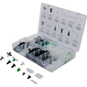   BGS technic 255 darabos műanyag rögzítő patent készlet autókhoz (BGS 8129)