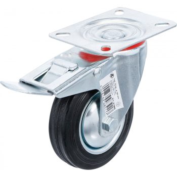   BGS DIY Csuklós kerék fékezhető | felcsavarozható talppal | Ø 100 mm (BGS 81966)