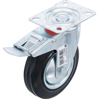   BGS DIY Csuklós kerék fékezhető | felcsavarozható talppal | Ø 125 mm (BGS 81968)