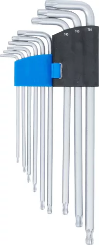 BGS technic Torx készlet " L " profil  | extra hosszú | T-Star (Torxhoz) gömbfejjel T10 - T50 | 9 db. (BGS 819)