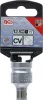 BGS technic 1/4" adapter biztosító golyóval 1/4" Bithez, 1/2" meghajtó (BGS 8201)