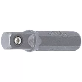   BGS technic Adapter, 1/4", négyszög-hatszög, 30mm (BGS 8202)