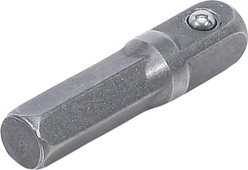 BGS technic Adapter, 1/4", négyszög-hatszög, 30mm (BGS 8202)