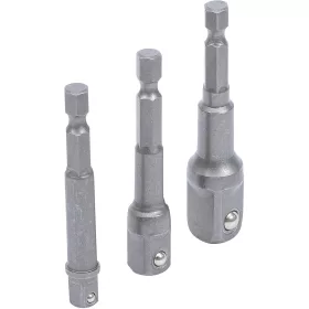   BGS DIY 3 részes adapter készlet fúrókhoz 1/4" - 3/8" - 1/2" (BGS 8204)