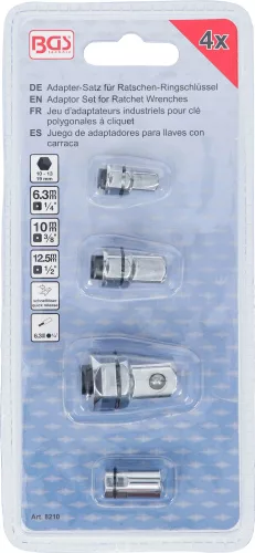 BGS technic 4 részes adapter készlet racsnis csillagkulcsokhoz (BGS 8210)