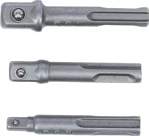 BGS technic 3 részes dugókulcs adapter SDS fúróhoz (BGS 8214)
