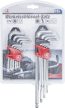 BGS DIY Torx+Imbusz készlet " L" profil | hosszú | T-Star (Torxhoz) T10 - T50 / Belső hatszög 1,5 - 10 mm | 18 db. (BGS 822)