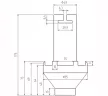 BGS technic Féltengely szerelő szerszám MB atego-hoz, 80-95 mm (BGS 8269)