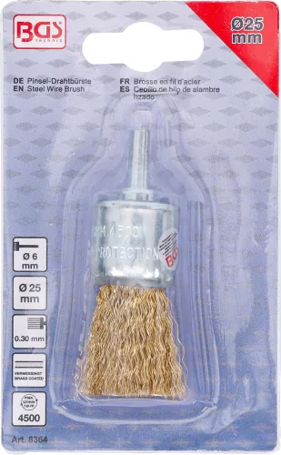 BGS technic Drótkefe réz, fonott fúróba fogható (BGS 8364)