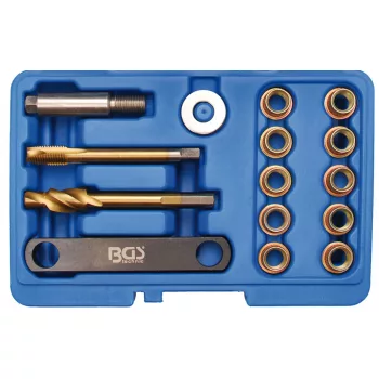   BGS technic Féknyereg menetjavító készlet 15 db-os, M12 x 1.5, VAG (BGS 8408)