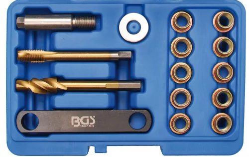 BGS technic Féknyereg menetjavító készlet 15 db-os, M12 x 1.5, VAG (BGS 8408)