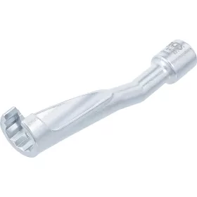   BGS technic Üzemanyag cső szerelő speciális kulcs 17mm, 3/8" BMW, Opel 2.5TD és Mercedes (BGS 8432)