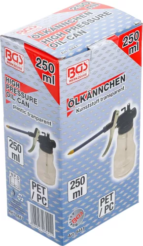 BGS technic Műanyag olajoskanna, 250 ml (BGS 8441)