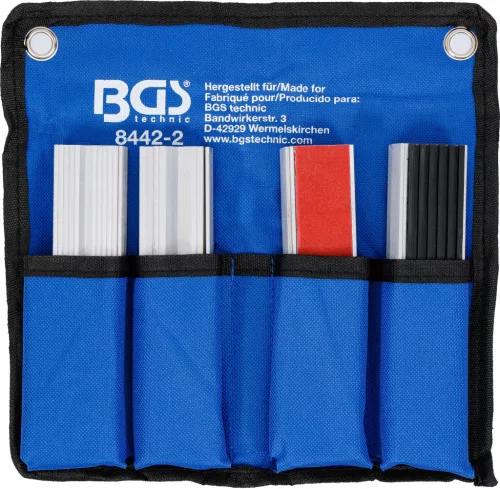 BGS Technic Mágneses védőpofa készlet satuhoz | alumínium | 150 mm | 8 darabos (BGS 8442-2)