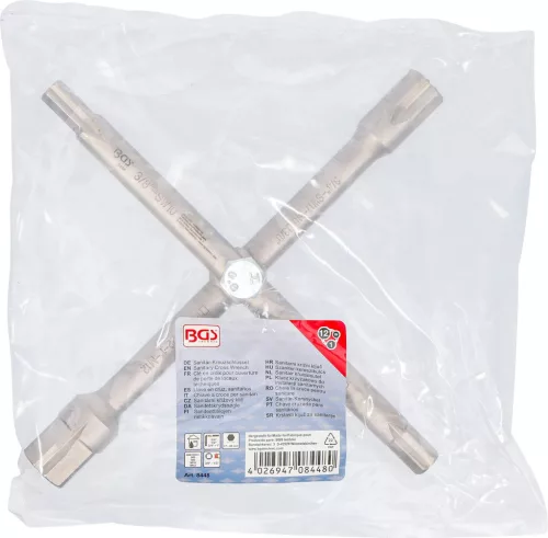 BGS technic Egészségügyi keresztkulcs 1/2" és 3/8 külső (BGS 8448)