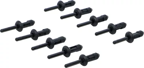 BGS technic 10 darab műanyag szegecs, 6.6 x 17.2 mm, a BGS 8463 műanyag szegecselő készlethez (BGS 8463-3)