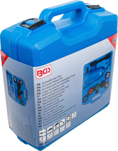 BGS technic Műanyag olajtölcsér adapter készlettel (BGS 8505-1)