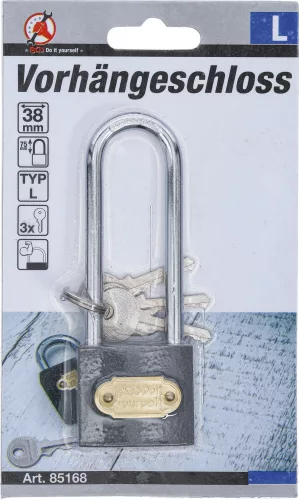 BGS DIY L-es méretű lakat, extra hosszú szárral (BGS 85168)