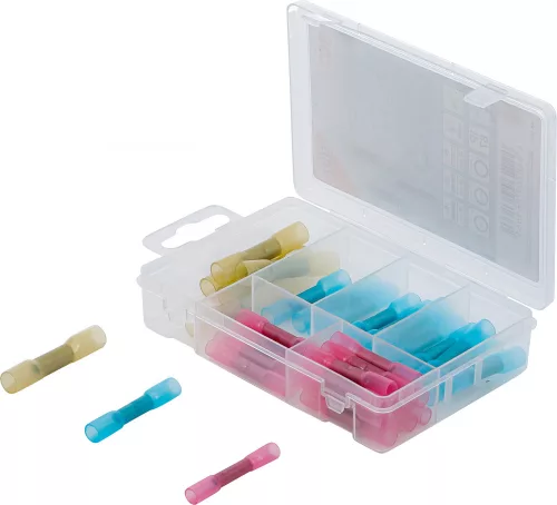 BGS technic Forrasztható összekötő készlet, zsugorhüvellyel, 36 darabos (BGS 85221)