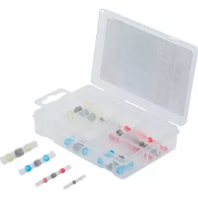   BGS technic Forrasztható összekötő készlet, zsugorhüvellyel, 30 darabos (BGS 85222)
