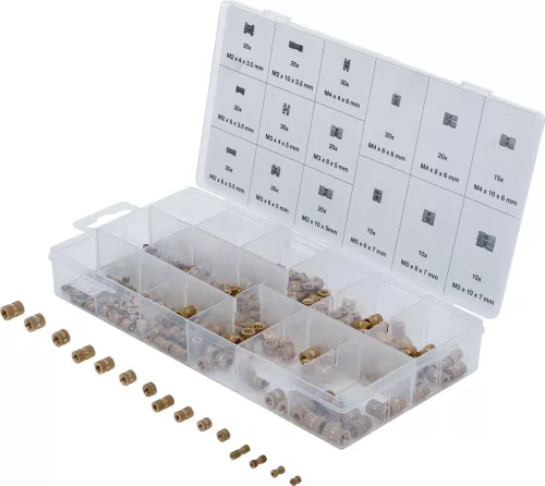 BGS technic Bepréselő anya készlet | Sárgaréz | 330 darabos (85223)