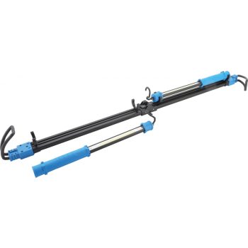   BGS technic Akkus COB LED-es motorháztetőre rögzíthető lámpa szett, feszítőszerkezetes tartóval | 2 COB LED-es kézi munkalámpa (BGS 85306)