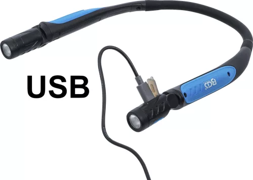 BGS technic Nyakban hordható akkus COB LED munkalámpa (85353)