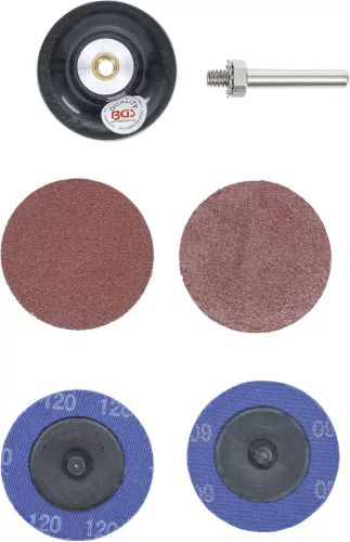 BGS technic Csiszoló tárcsák adapterrel, 50 mm (BGS 8590)