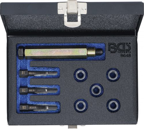 BGS technic Izzítógyertya menetjavító készlet, M9x1.0 (BGS 8648)