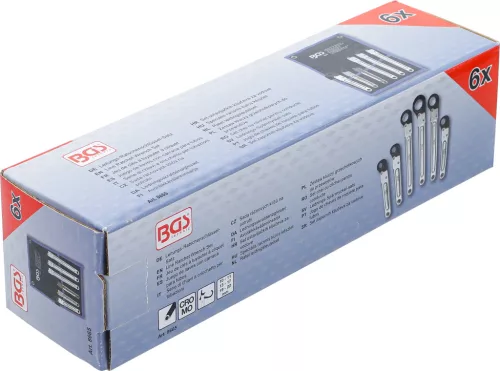 BGS technic Csőhollander kulcs készlet, 6 db-os, nyitható (BGS 8665)