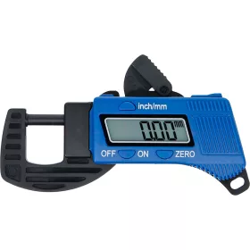   BGS technic Digitális féktárcsa-vastagságmérő mikrométer, 0–13 mm, 0,01 mm felbontás, LCD-kijelzővel (BGS 8675)