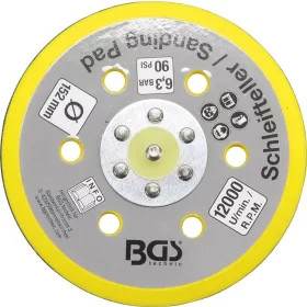   BGS technic Tépőzáras tárcsa | Ø 152 mm | a BGS 3290 és 8688 levegős excentercsiszolókhoz (BGS 8688-23)