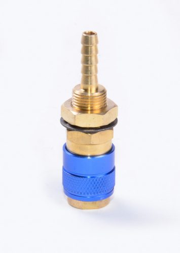 IWELD Víz gyorscsatlakozó gépre D=6mm tömlőhöz (kék) (8701P041146)
