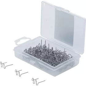   BGS technic Műanyagelem tűzőkapocs készlet | W alakú | Ø 0,8 mm | 100 darabos | a BGS 873 Műanyag javító szetthez (BGS 873-7)