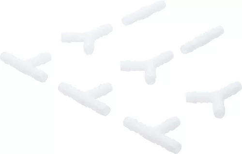 BGS technic 8 darabos csatlakozó készlet, 10mm belső átmérőjű gumi és műanyag csövekhez (BGS 8790-10)