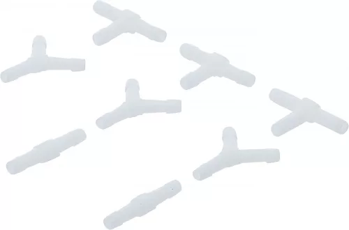 BGS technic 8 darabos csatlakozó készlet, 3mm belső átmérőjű gumi és műanyag csövekhez (BGS 8790-3)