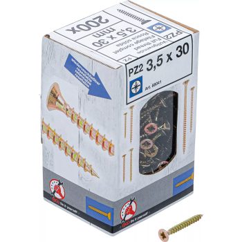   BGS DIY Univerzális csavarok | csillag PZ2 | 3,5 x 30 mm | 200 db (88041)