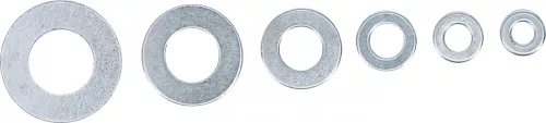 BGS DIY Rugós alátét készlet | Ø 4 - 12 mm (belső átmérő) | 130 darabos (BGS 88133)