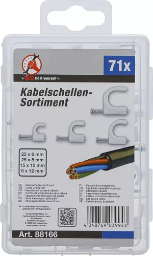 BGS DIY 71 részes kábelrögzítő készlet (BGS 88166)
