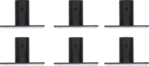 BGS DIY Törölközőakasztó készlet | fekete | öntapadó | 6 darabos (BGS 88240)